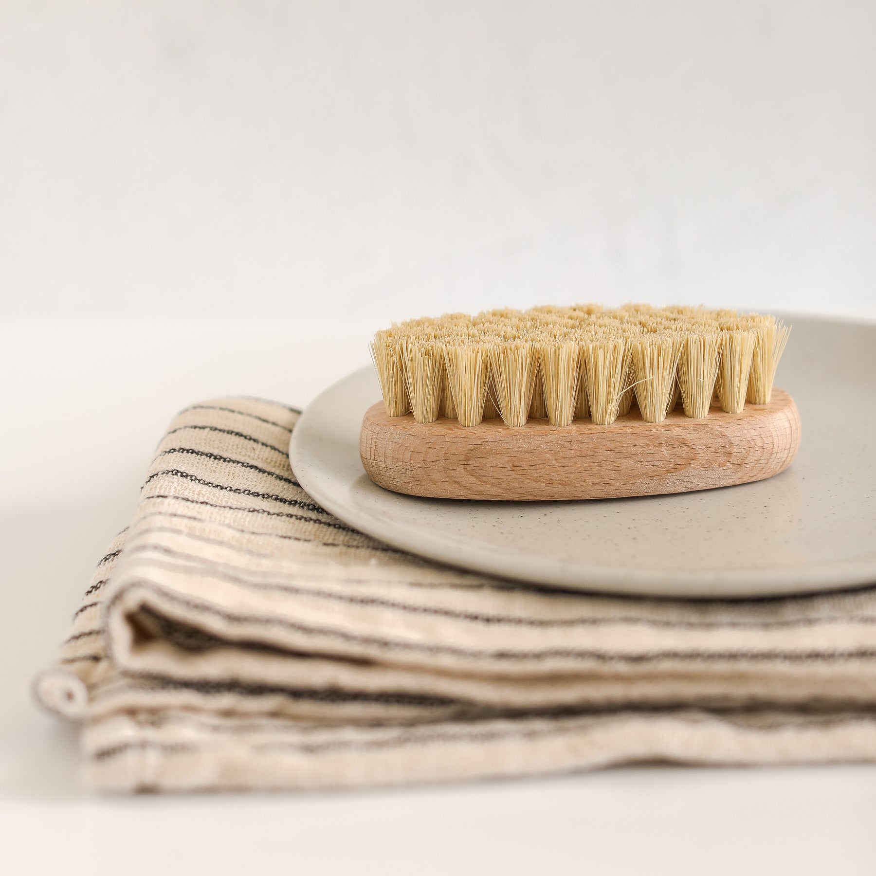 Kitchen Brush - Vegetable Brush Beech Wood (Assorted Patterns) by