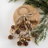 Jingle Bell and Pinecone Door Hanger