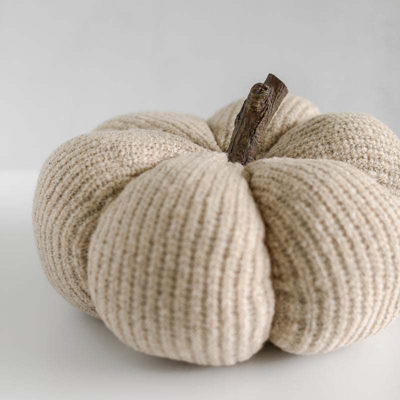 Beige Sweater Fabric Pumpkin