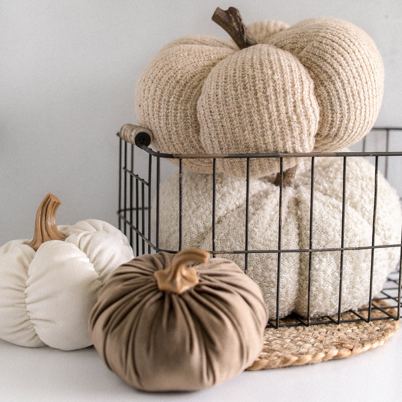 Cable Knit Fabric Pumpkin