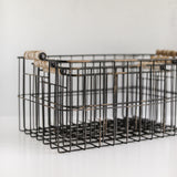 Black Metal Storage Baskets