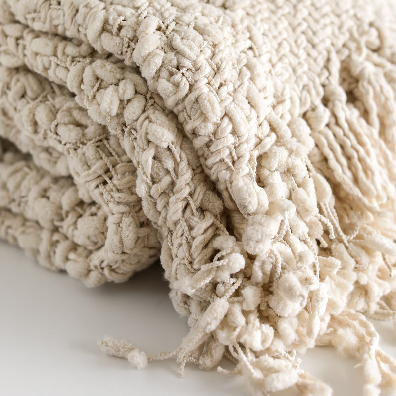 Cotton Polyester Woven Blanket - Main Image