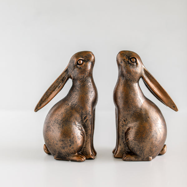 Resin Bunny Bookends