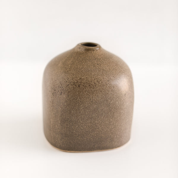 Brown Stoneware Vase