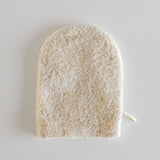 Cotton Terry Cloth Shower Mitt with Loop