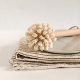 Beech Wood Dish Brush with Leather Strap