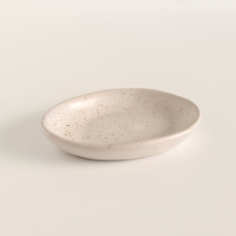 Oval Organic Shape Stoneware Dish