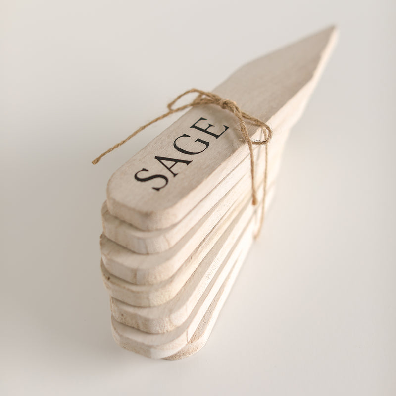 Wooden Herb Garden Markers
