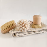 Beech Wood Dish Brush with Leather Strap