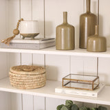 Brass & Glass Display Box with Scalloped Edges