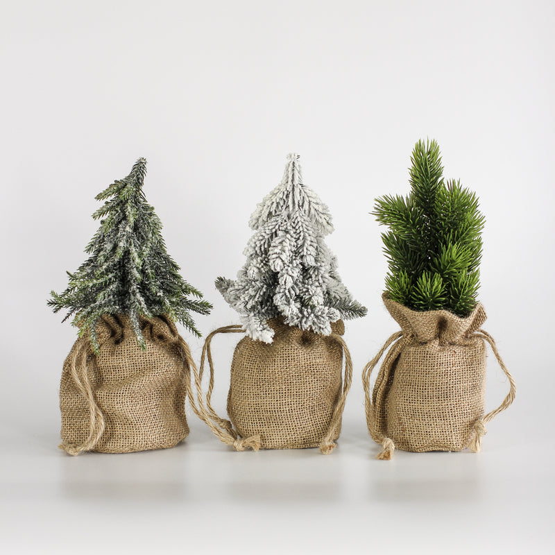 Mini Tree in Burlap