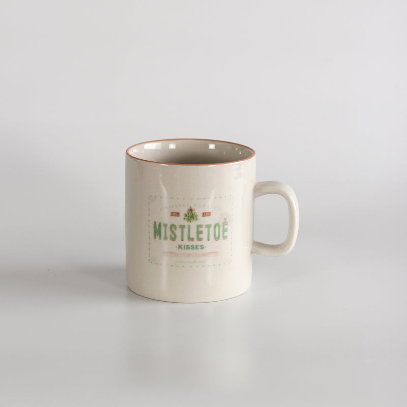 Red and Mint Vintage Sign Holiday Mug