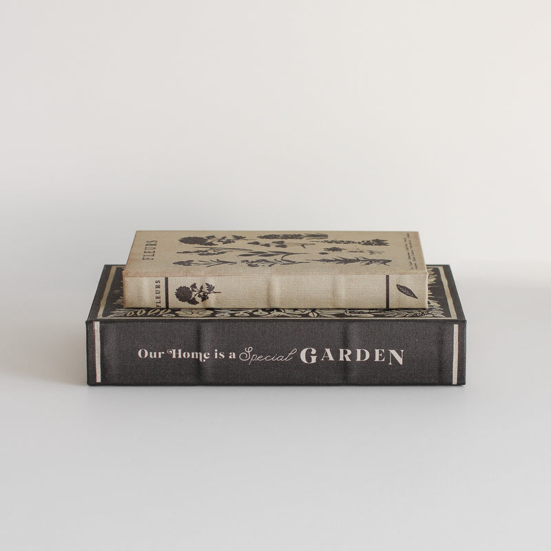 Set of 2 Garden Book Storage Boxes