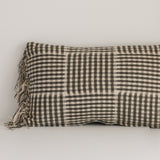 Flannel Cotton Lumbar Pillow with Fringe