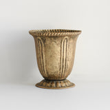 Gold Fluted Urn 6.5"