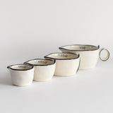 Set of 4 Stoneware Measuring Cups