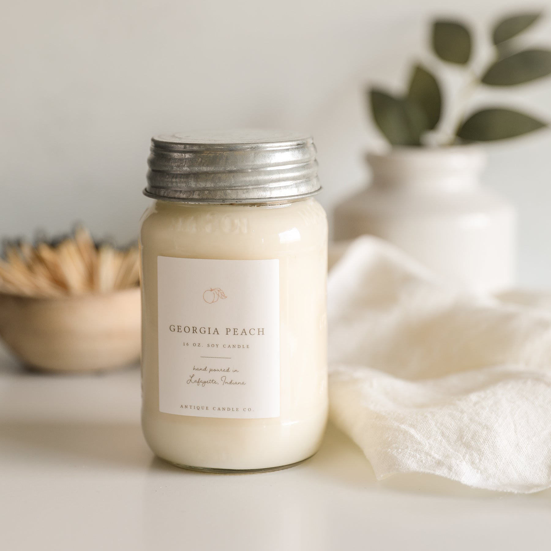 Georgia Peach Candle – Grow + Gather